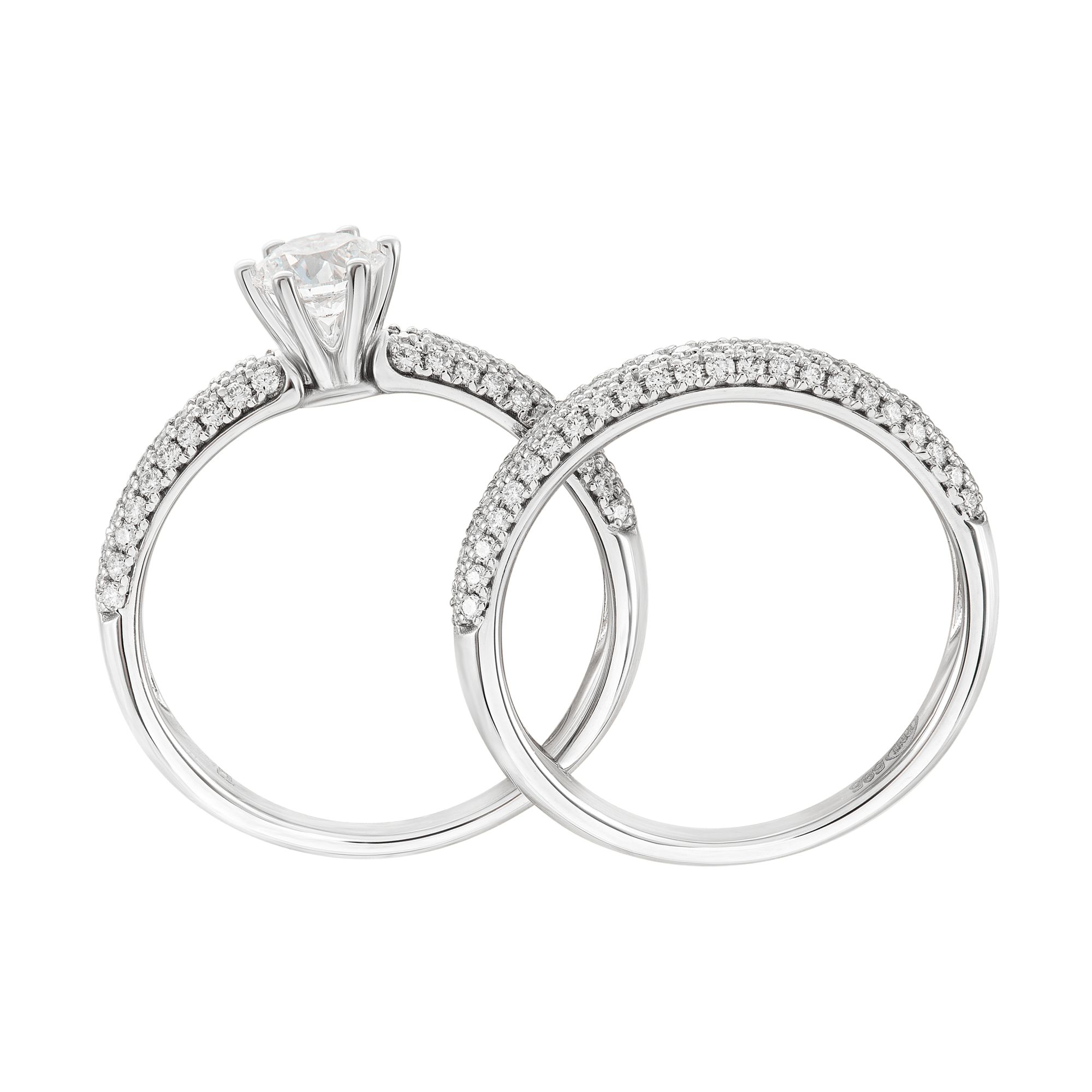 Nhẫn Kim cương Vàng trắng 14K PNJ DDDDW006296